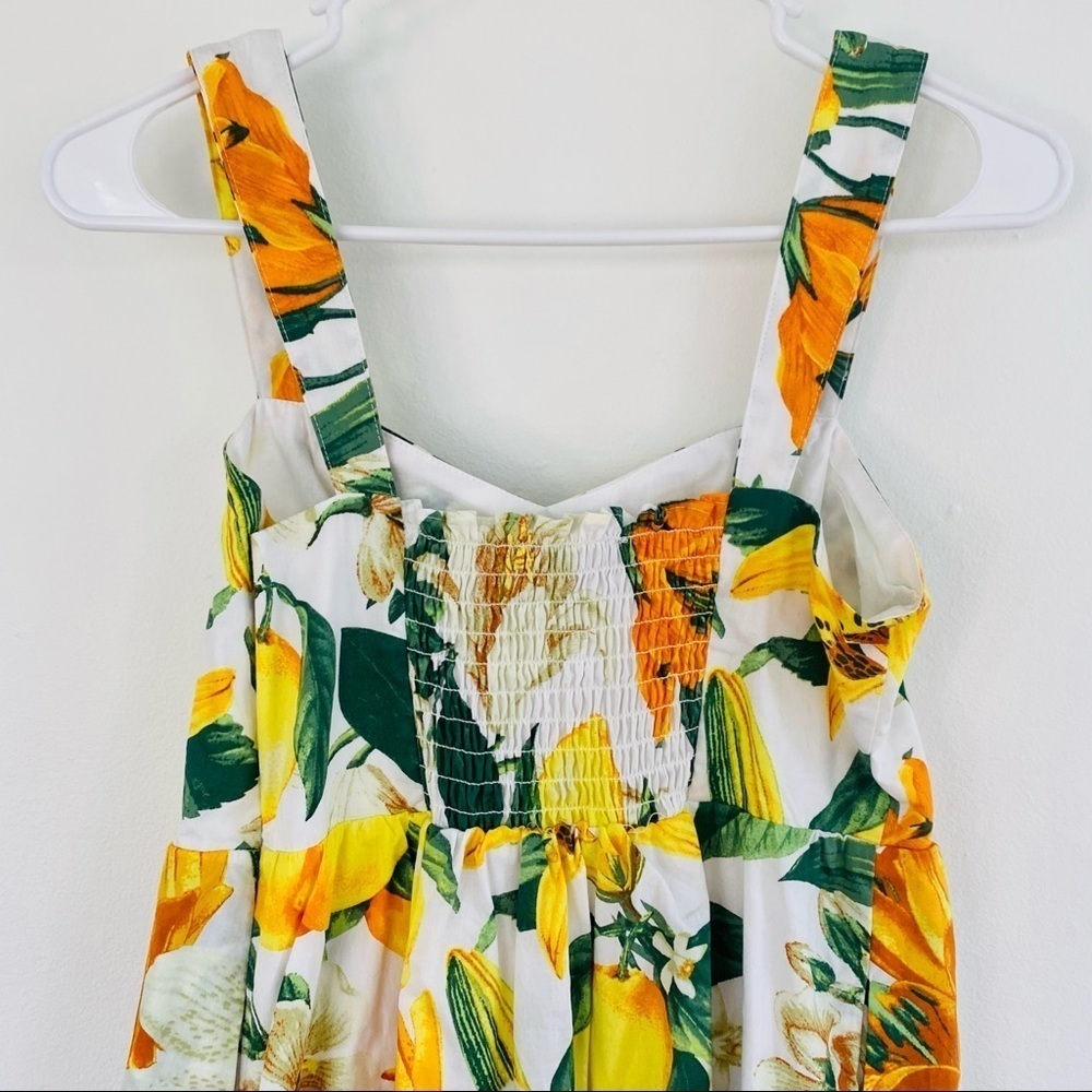 Marled Lemon White Yellow & Green Summer Dress - Picture 6 of 9